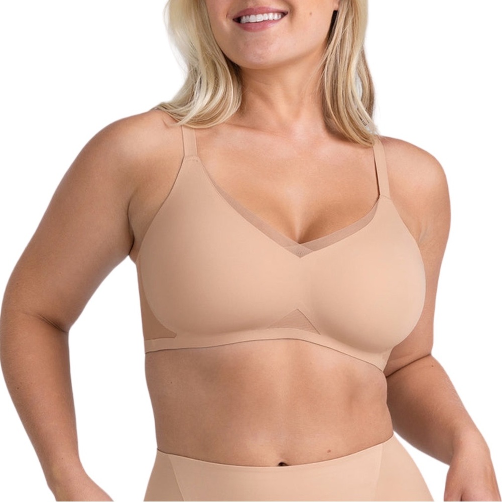 Honeylove women’s CrossOver bra size M wireless tan